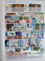  20 طوابع من جميع دول العالم بنص دينار فقط