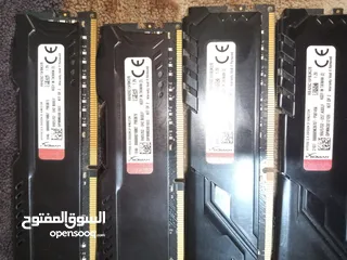  4 اربع حبات رام DDR4 حجم GB 4