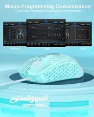  13 SOLAKAKA SM900 Wired Gaming Mouse with Honeycomb Shell USB ماوس سلكي للالعاب بألوان مختلفة