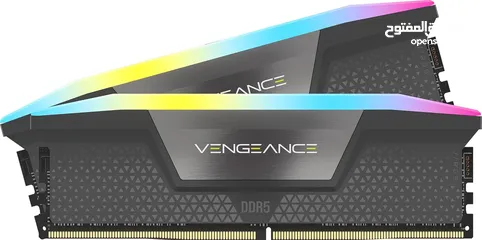  2 CORSAIR VENGEANCE RGB DDR5 32GB (2x16GB) DDR5 6000MHz