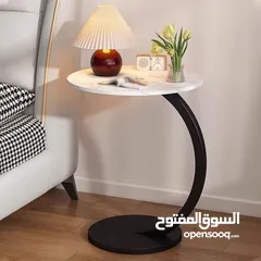  7 طاولة جانبية مستديرة على شكل حرف c مثالية لكل زاوية بالبيت (سكملة) احجزها قبل الكل