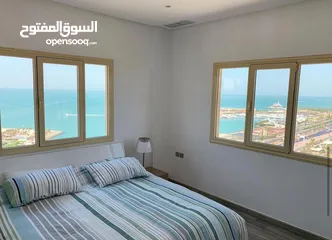  2 شقة سكنية للايجار فى Byblos complex السالميةقطعة9 الدور9 (Sea view)