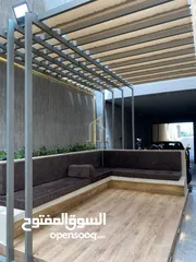  9 شقة شبه أرضية مفروشة للبيع 77م داخلي /77م خارجي في أرقى وأهدى مناطق عبدون  / ref 9523