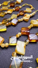  1 آساور وعقود حجر كهرمان أصلي   Original Amber Baltic
