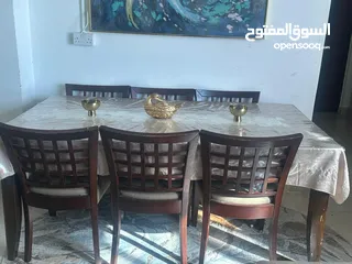  3 طاولة سفرة 6 كراسي