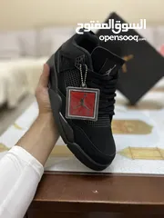  2 Original Nike Air Jordan 4 Retro Black Cat brand new.  نايكي اير جوردن 4 بلاك كات اصلي جديد للبيع.