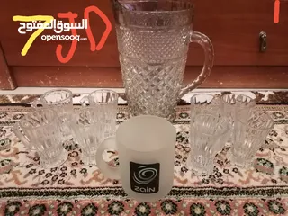  2 ابريق+كاسات / طنجر+صحون / مقات نسكافيه / فناجين قهوة / خلاطة كابتشينو/فازه اثرية قديمه