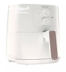  6 Philips, 4.1L 0.8kg Analog Air Fryer Plastic Body 1400W White
