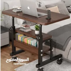  10 بسعر العرض 140 شيقل طاولة لابتوب خشبية بتصميم عصري ومتين سطح واسع يكفي لابتوب، دفتر محاضرات .