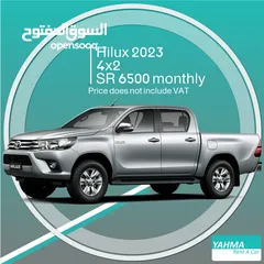  1 Toyota Hilux 2023 4x2 for rent