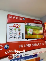  10 شاشة ماجيك43 انش سمارت فريملسA14 مع رسيفر داخلي أوامر صوتية بلوتوث أسعار تبدأ من 89د فقط خصم حصري