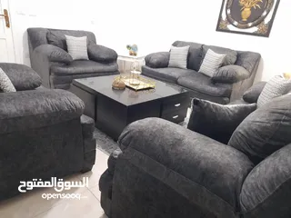  4 أطقم كنب وكورنرات امريكي خشب سويد ثقيل جدا اسفنج دانلوب وبوليستر هولو طبي لجلسه اكثر رااحة