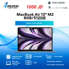  1 MacBook Air 13" M2 512GB ماك بوك اير