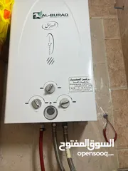  4 كيزر غاز البراق مع ماتور البراق بحالة الوكالة