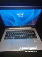  1 لابتوب hp probook اي فايف الجيل الثامن شبه جديد فقط 750 شيكل