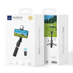  8 WiWU mini portable selfie stick with remote control wireless -NEW -MEAGByte