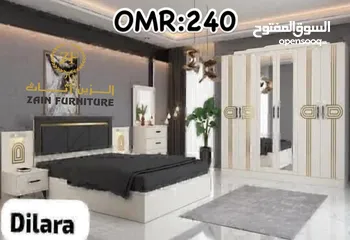  6 TURKEY BEDROOM SET WITH MATTRSSS 7 PCS WITH FITTING/غرف نوم مع دوشج مع ترکيب ۷ قطع