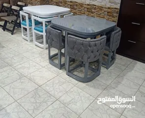  2 سفرة مودرن متداخلة 4كراسى Furniture oh