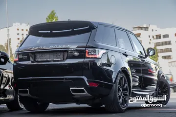  18 Range Rover Sport 2020 Hse Plug in hybrid Black package   السيارة وارد المانيا و قطعت مسافة 43,000