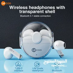  11 سماعات اذن اصلية من ليكوو بلوتوث عالية الجودة Lenovo Lecoo EW306 Earphone HD Audio