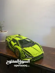  1 Lamborghini Sián FKP 37 1:8 Ferrari Daytona SP3 - High-Detail Technic-Style Construction Model