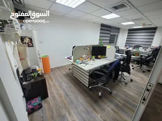  6 مكتب تجاري للابجار مع خدمات او دون.. بموقع اسراتيجي بخلدا