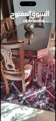  1 غرفه سفره شبه جديدة خشب زان
