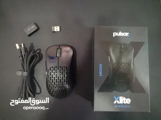  1 ماوس بولسر اكس لايت 2 وايرليس كيمنك  Pulsar Xlite V2 Wireless Gaming Mouse