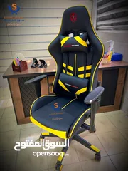  9 كرسي جيمنج ريكارو مع وسائد طبية كرسي Gaming مستورد بسعر الجملة كرسي 3 ماكينات فل مواصفات كرسي ريكارو