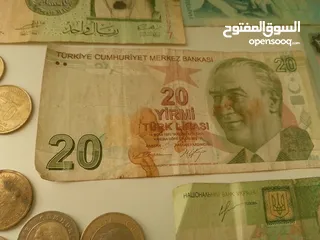  12 مجموعه من العملات العربيه والاجنبيه+ السعر الخاص