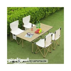  2 طاولة سفرة للحديقة
