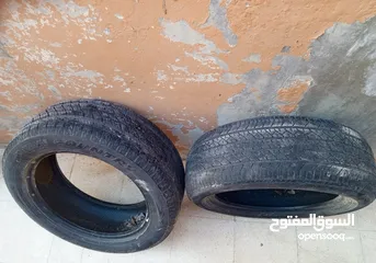  4 كوشوك عدد 2 دانلب قياس 235/55R18 كثر من نص عمر
