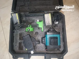  6 ميزان الليزر من ماركة BINLI   - عرض الضوء: 2 مم - للاستخدام الداخلي والخارجي - البطاريات:  2 بطاري