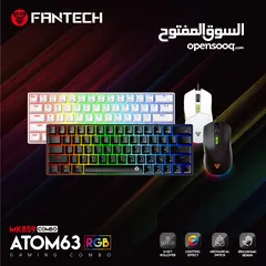  8 Fantech Atom63 MK859c Mechanical Gaming Keyboard & Mouse Arabic/English