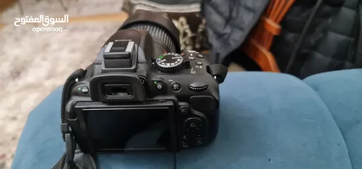  3 كاميرا نيكون D5200 كأنها جديده لم تستعمل عداد الشتر 7k + عدستين (18-55+55-200)