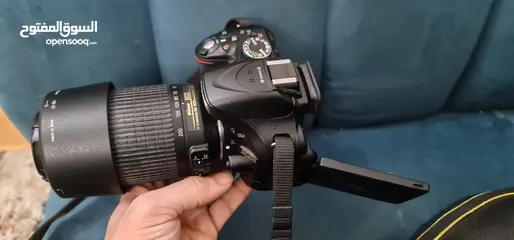  8 كاميرا نيكون D5200 كأنها جديده لم تستعمل عداد الشتر 7k + عدستين (18-55+55-200)