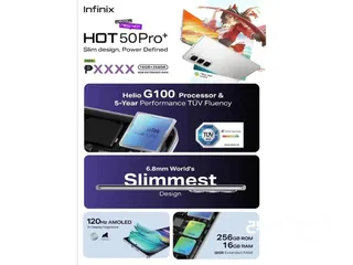  3 جديد بسعر الكلفة INFINIX HOT50 Pro+ 16GB-256GB متوفر لدى سبيد ستور