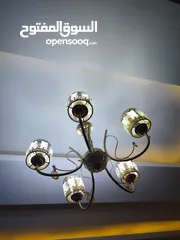  3 ثريات  لون ذهبي مميز