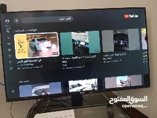  1 شاشه جيمنج فيه يوتيوب مستعمله 7 شهور 42 انش
