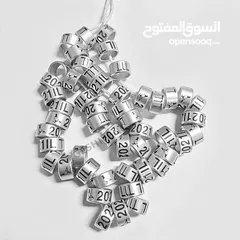  6 طباعة كافة الحجول والاختام للطيور والحمام بالليزر كل الالوان وكل القياسات