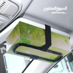  1 حامل مناديل مرن للسيارة، مصنوع من راتنج ABS، يناسب جميع السيارات، علبة مناديل متينة لحامل الشمس ومقع