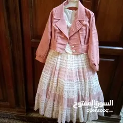  2 فستان وطقم شبه جديد استعمال مرتين بس