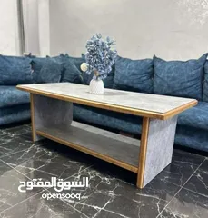  2 طاولة خشب مستطيلة   لون مميز  قياس الطاولة 60×140