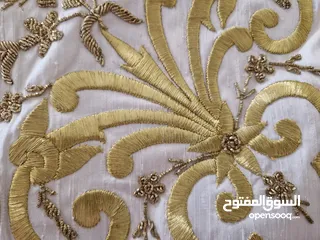  4 شرشف طاولة تطريز هندي  Embroidered silk  tablecloth for decor