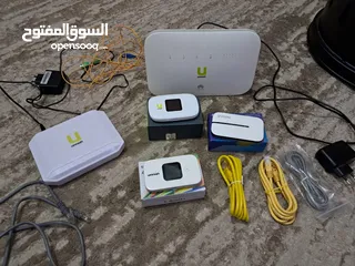  7 جهاز ثابت راوتر أمنية EVO 4G مستعمل بحالة ممتازة وأجهزة Mifi بحالة الوكالة بالكرتونة غير مستعملة ...