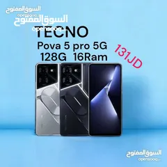  1 Tecno pova 5 pro 5G /128g/16ram/ تيكنو بوفا برو