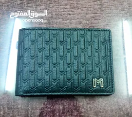  3 محفضة نقود (مينيماليست)جلد جمل صافي 100% اللون الاسود جديدة غير مستخدمة صنع الامارات