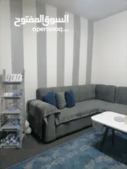  1 طقم كنب سكني من 8 مقاعد حرف L