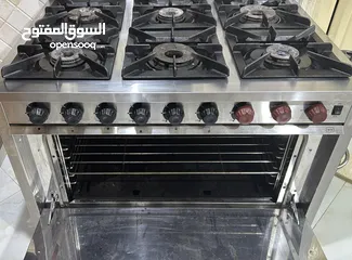  3 فرن غاز تجاري (6 عيون) ماركة MasterChef للبيع