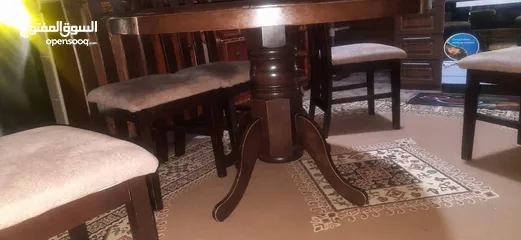  6 طاولة سفرة مع 5 كراسي